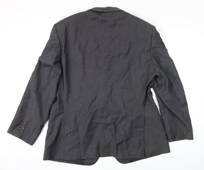Autograph Mens Grey Wool Jacket Blazer Size 42 Regular