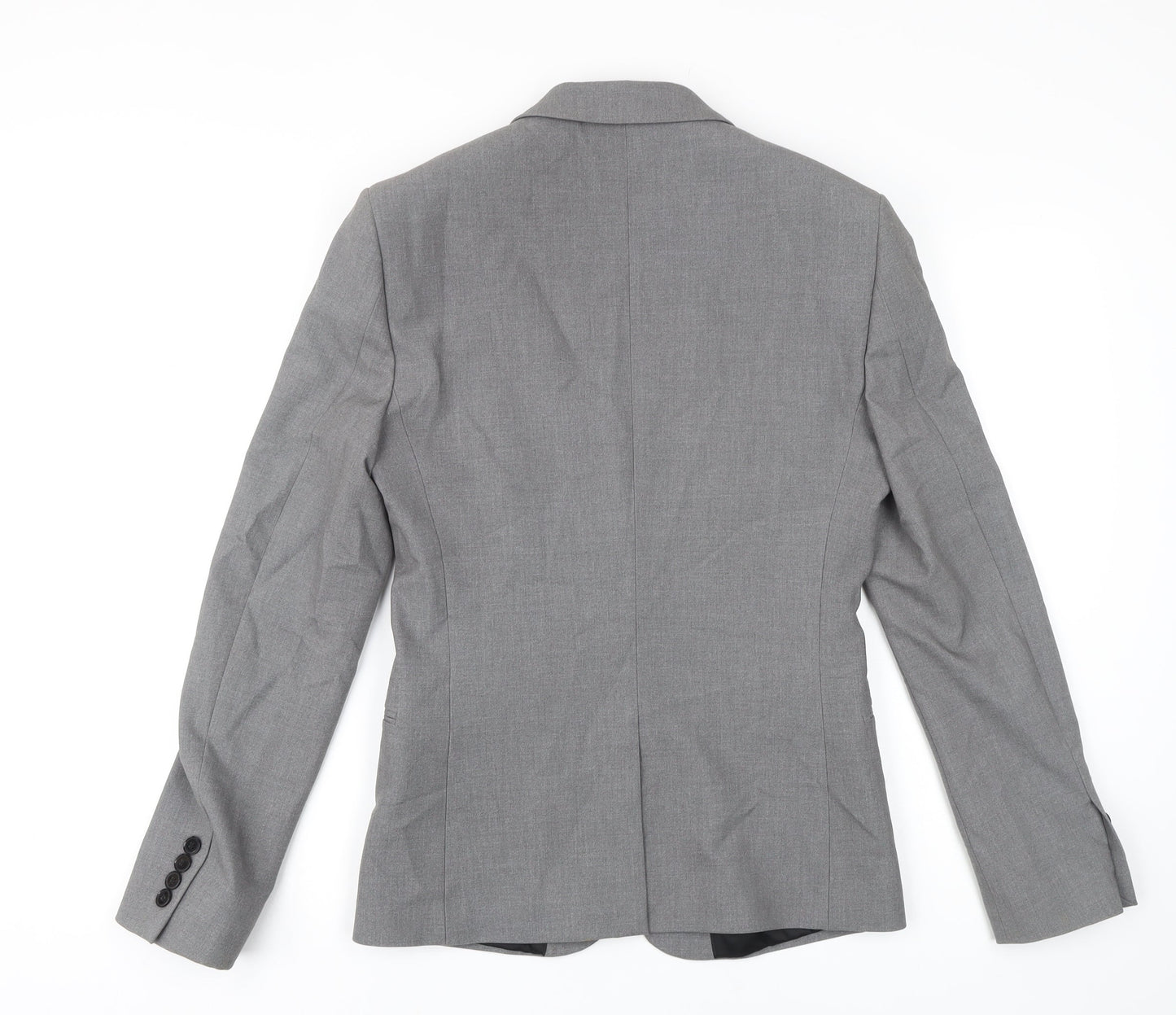 Mens UK Size 36 River Island Regular Grey Suit Jacket