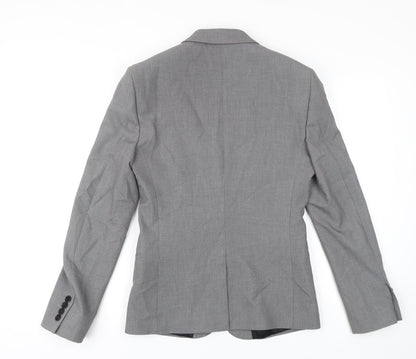 Mens UK Size 36 River Island Regular Grey Suit Jacket