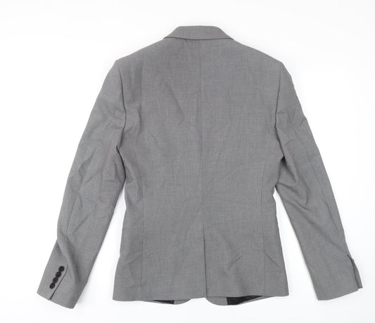 Mens UK Size 36 River Island Regular Grey Suit Jacket