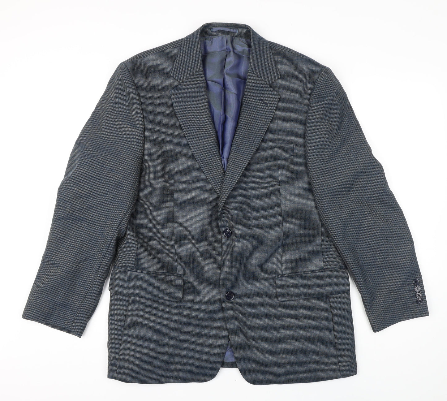 Mens UK Size 40 Daniel Grahame Regular Blue Suit Jacket