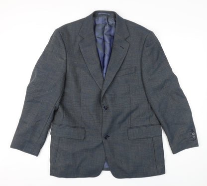 Mens UK Size 40 Daniel Grahame Regular Blue Suit Jacket