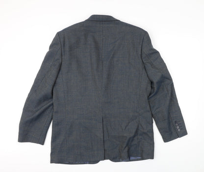 Mens UK Size 40 Daniel Grahame Regular Blue Suit Jacket