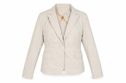 B&G Womens Beige Gilet Blazer Size 12 Button