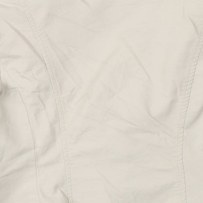 B&G Womens Beige Gilet Blazer Size 12 Button