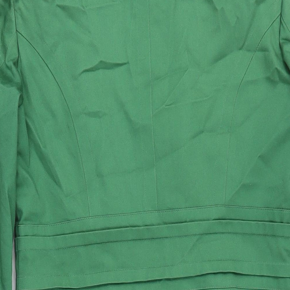 Womens UK Size 10 M&S Green Rain Coat