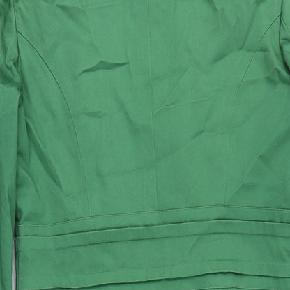Womens UK Size 10 M&S Green Rain Coat