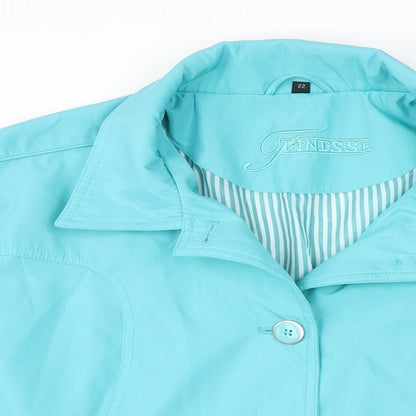 Womens UK Size 22 Finesse Green Jacket