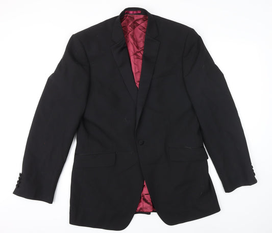 Mens UK Size 40 Burton Regular Black Suit Jacket