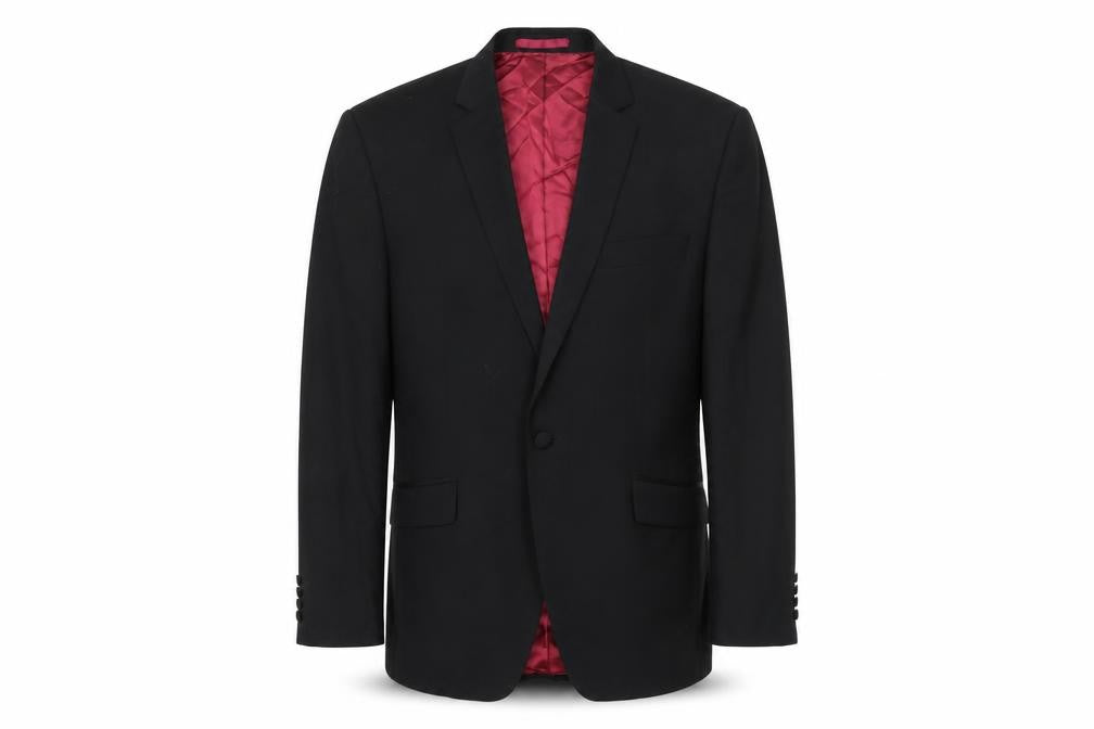 Mens UK Size 40 Burton Regular Black Suit Jacket