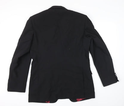 Mens UK Size 40 Burton Regular Black Suit Jacket