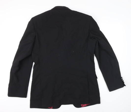 Mens UK Size 40 Burton Regular Black Suit Jacket