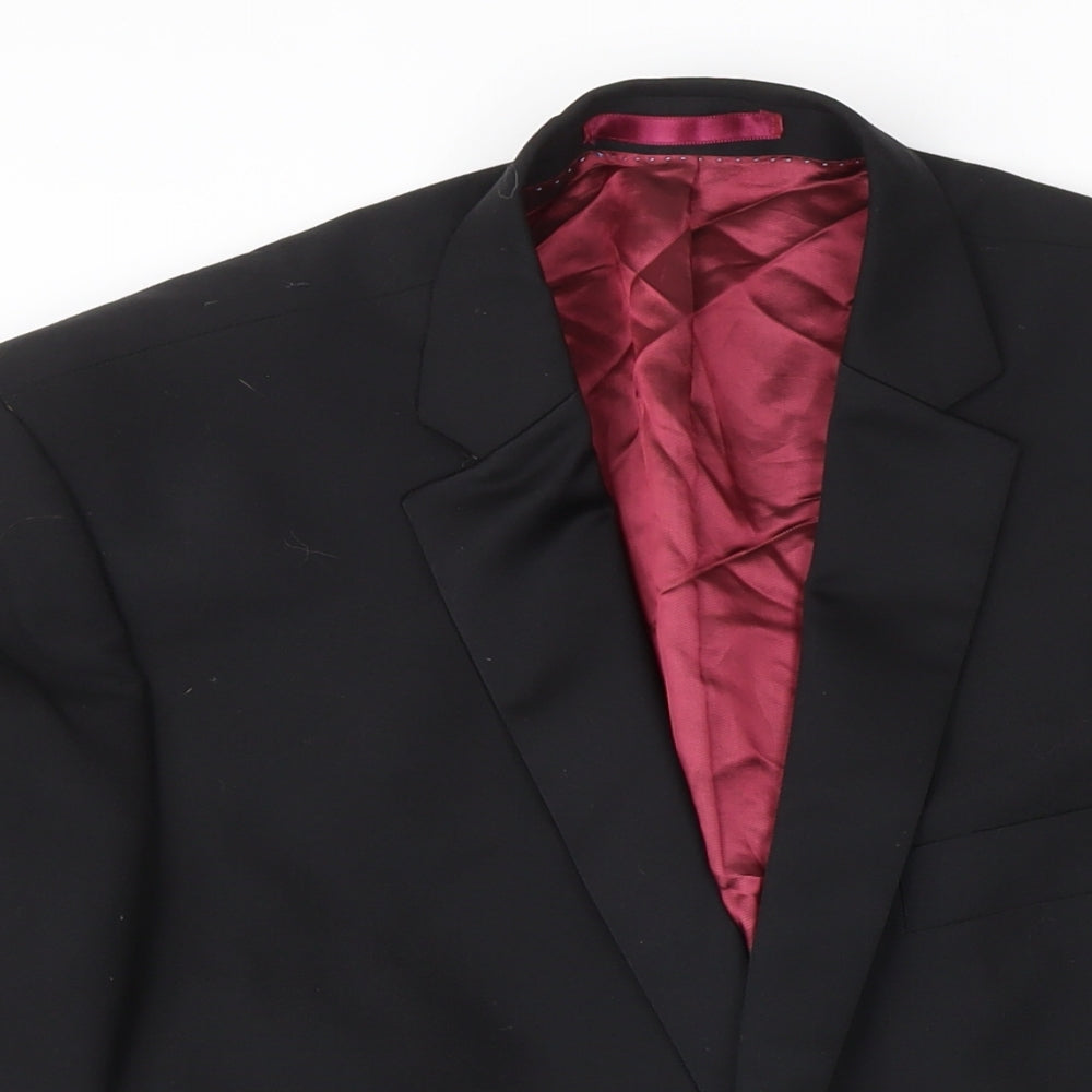 Mens UK Size 40 Burton Regular Black Suit Jacket