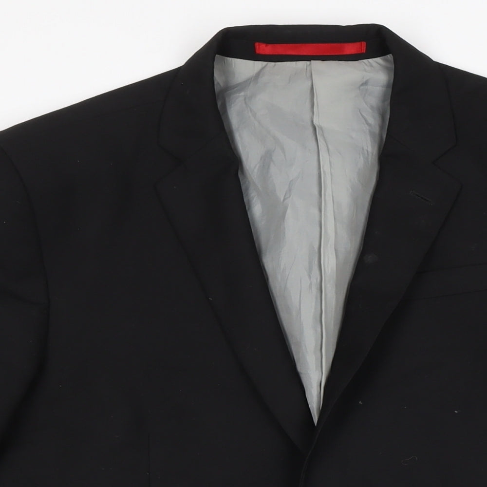 Mens UK Size 40 M&S Regular Black Suit Jacket