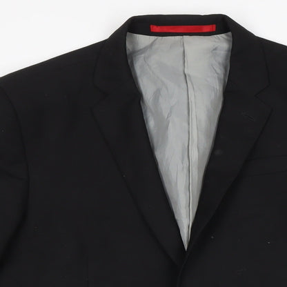 Mens UK Size 40 M&S Regular Black Suit Jacket