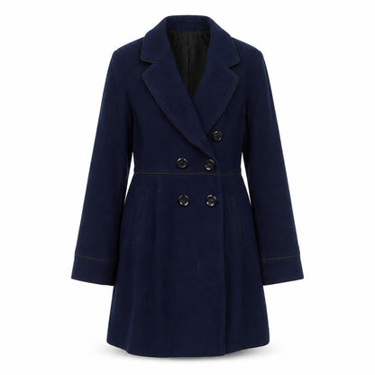 Womens UK Size 12 Yumi Blue Overcoat