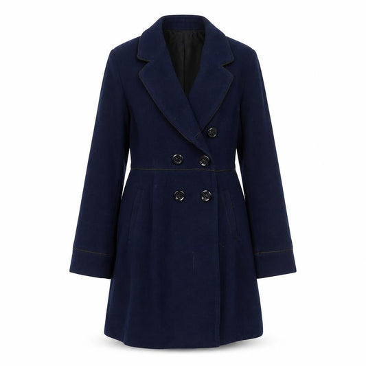 Womens UK Size 12 Yumi Blue Overcoat