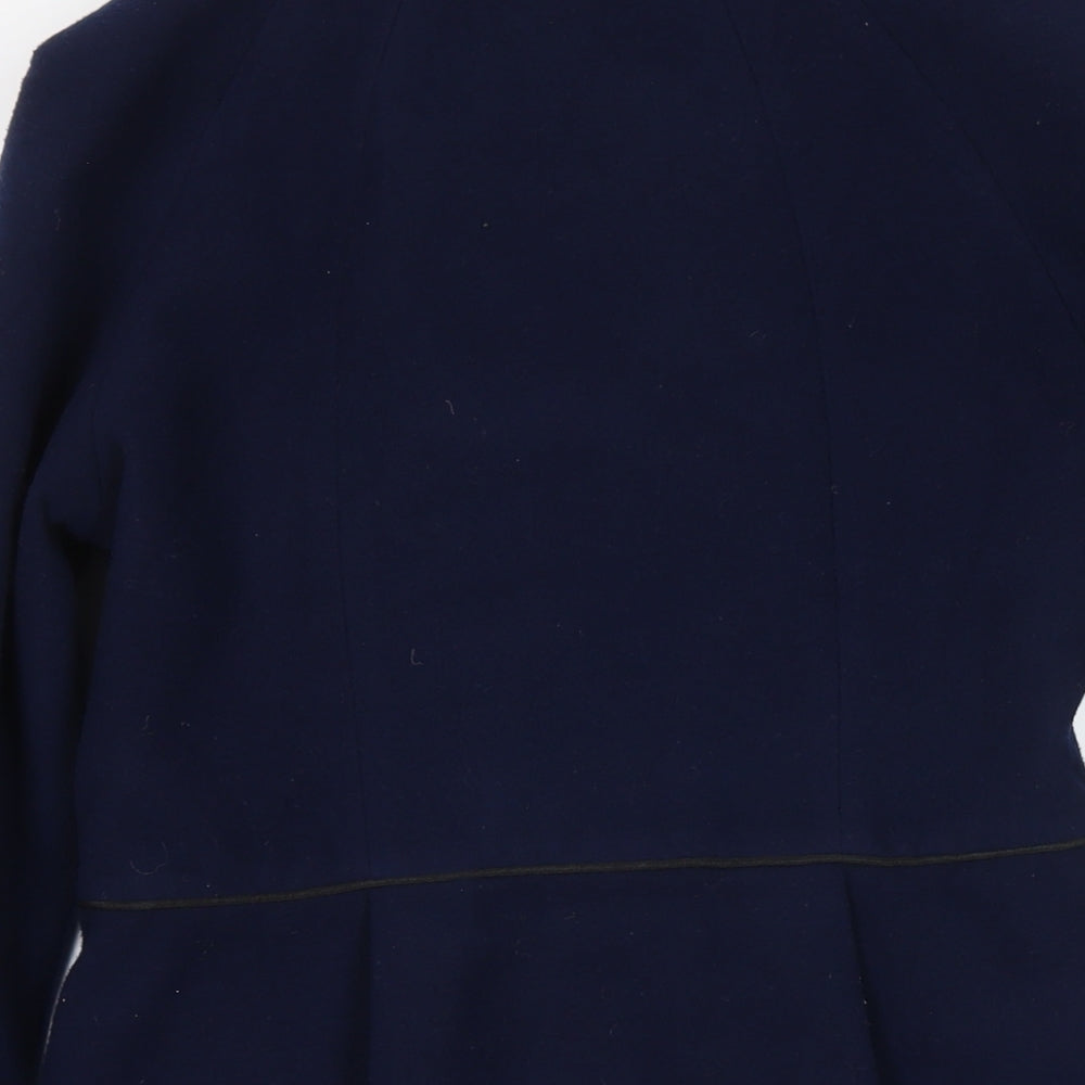 Womens UK Size 12 Yumi Blue Overcoat