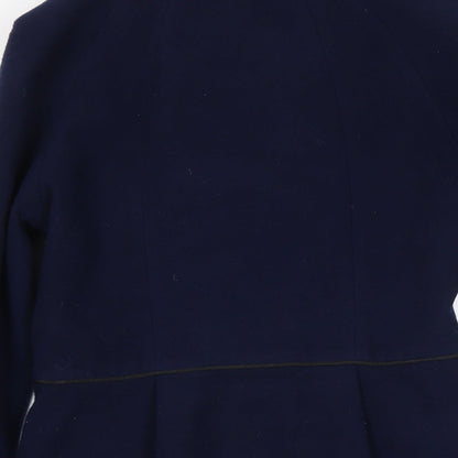 Womens UK Size 12 Yumi Blue Overcoat