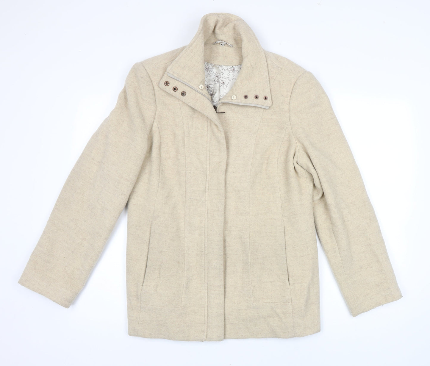 Womens UK Size 12 Klass Beige Jacket