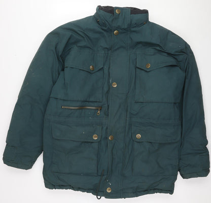Mens UK Size M C&A Green Jacket