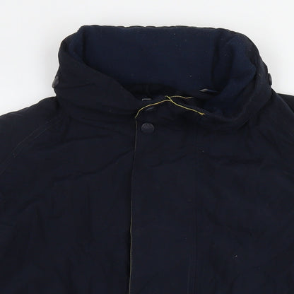 Mens UK Size M Maine Blue Bomber Jacket