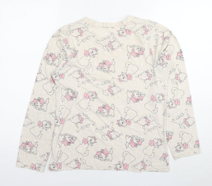 Womens UK Size 10 Disney Ivory Basic T-Shirt