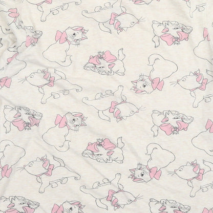 Womens UK Size 10 Disney Ivory Basic T-Shirt