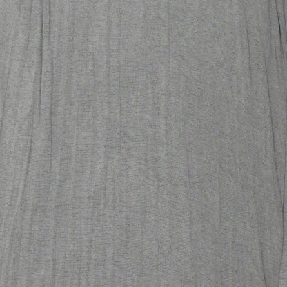 Postcard Womens Grey Viscose A-Line Size S Round Neck Zip - Label Size 2