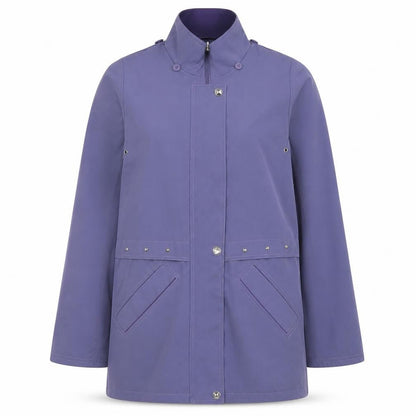 EWM Womens Purple Parka Jacket Size 12 Zip