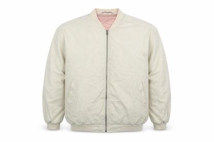 Mens UK Size M St Michael Beige Bomber Jacket