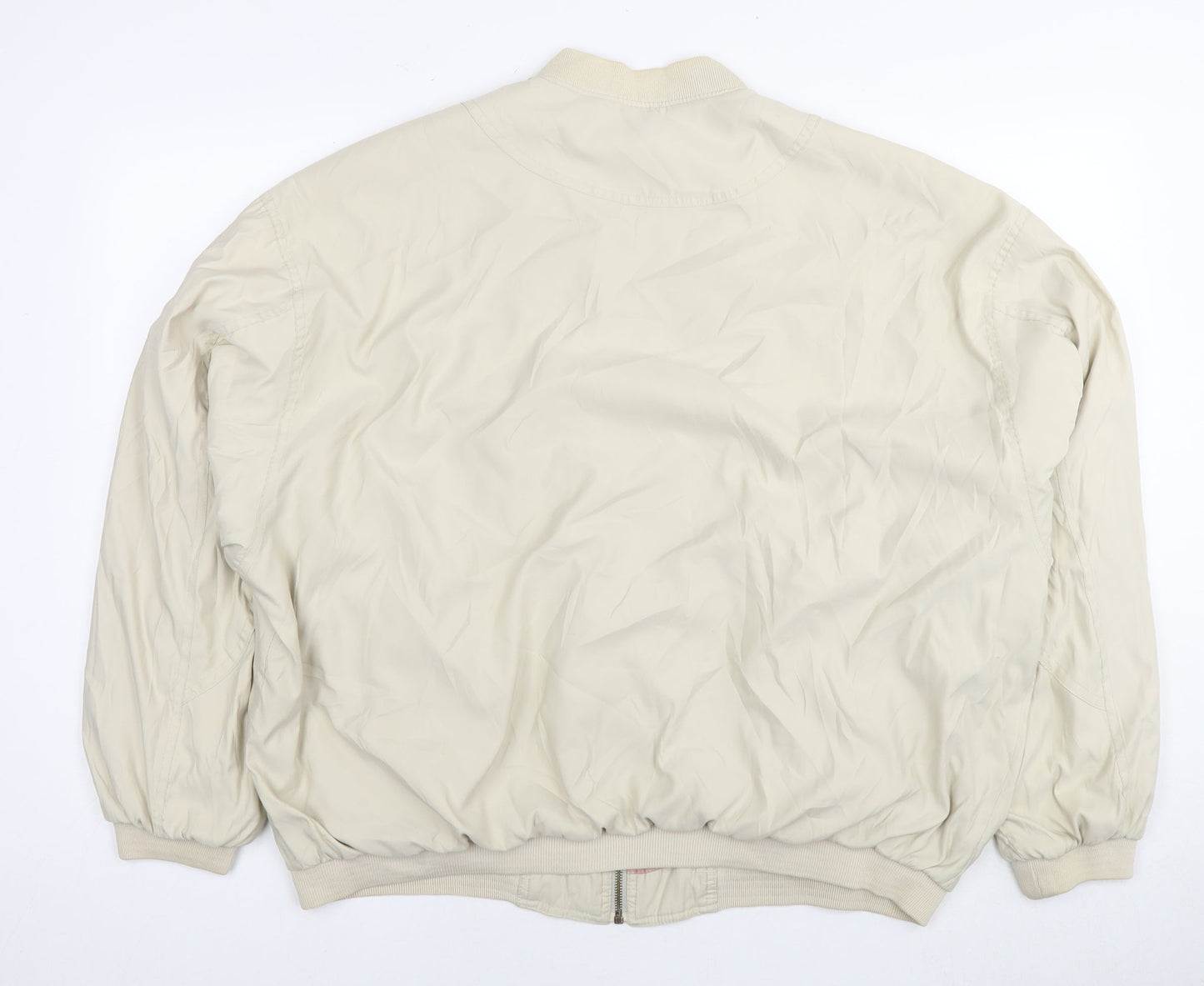 Mens UK Size M St Michael Beige Bomber Jacket