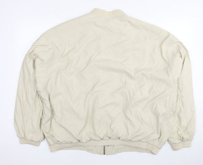 Mens UK Size M St Michael Beige Bomber Jacket