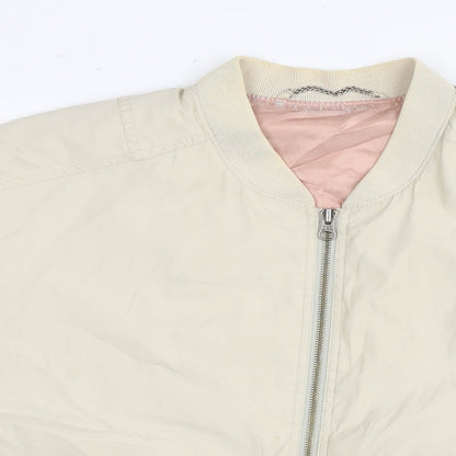 Mens UK Size M St Michael Beige Bomber Jacket