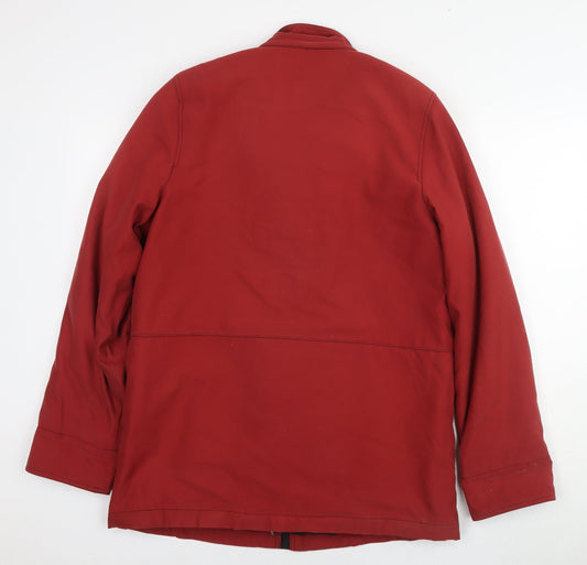 Berkertex Womens Red Parka Jacket Size 10 Zip - Size 10-12