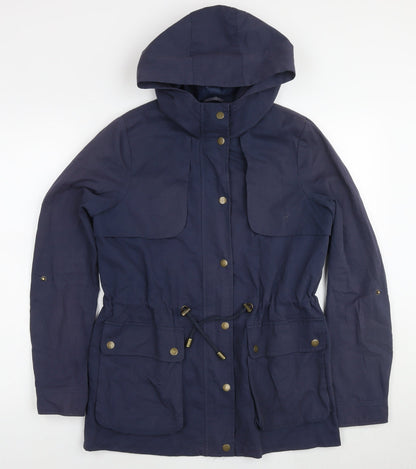 Womens UK Size S VERO MODA Blue Parka Coat