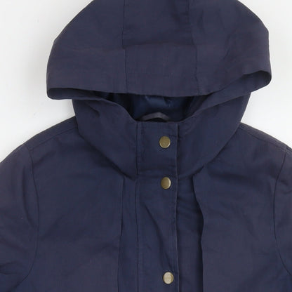 Womens UK Size S VERO MODA Blue Parka Coat