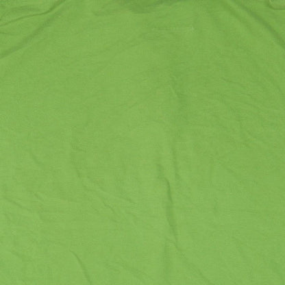 Springfield Mens Green Cotton Polo Size XL Collared Pullover