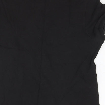 Womens UK Size L Gap Black Basic Polo