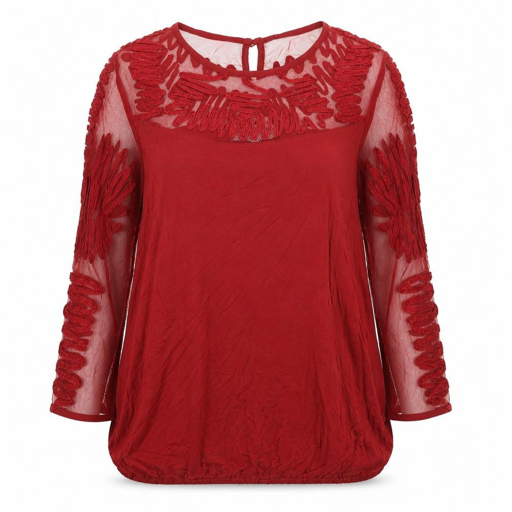 Womens UK Size 12 NEXT Red Basic Blouse