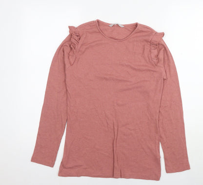 Womens UK Size 14 Red Herring Beige Basic Blouse