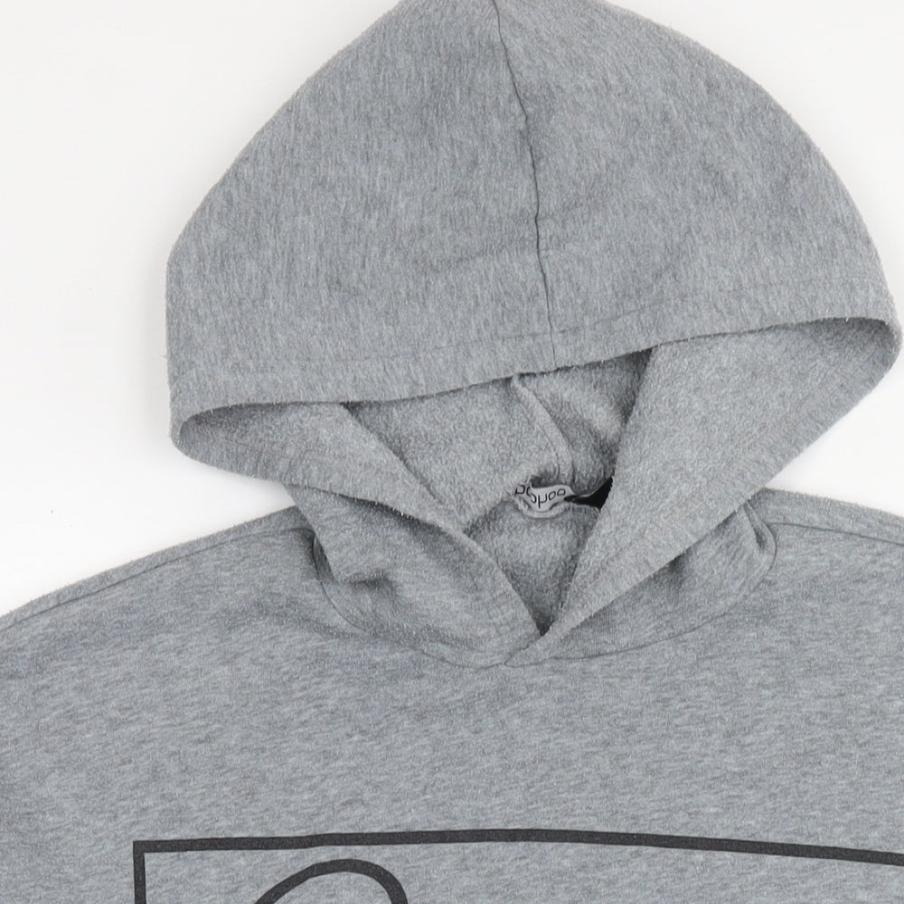 Boohoo Womens Grey Polyester Pullover Hoodie Size 8 Pullover - Paris