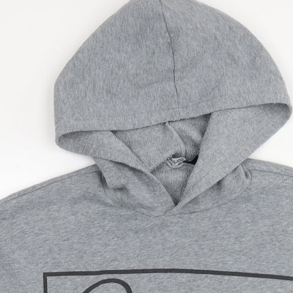 Boohoo Womens Grey Polyester Pullover Hoodie Size 8 Pullover - Paris