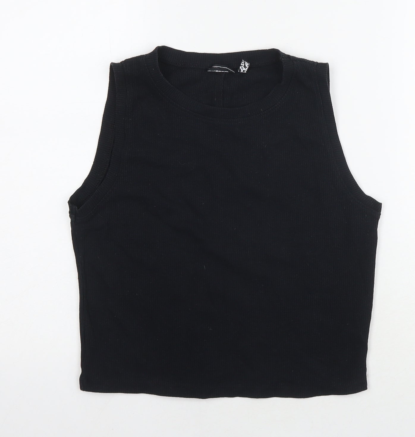 Womens UK Size 14 ASOS Black Cropped Tank
