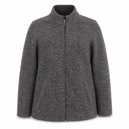 Marks & Spencer Womens Grey Jacket Size 12 Zip
