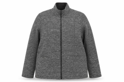 Marks & Spencer Womens Grey Jacket Size 18 Zip