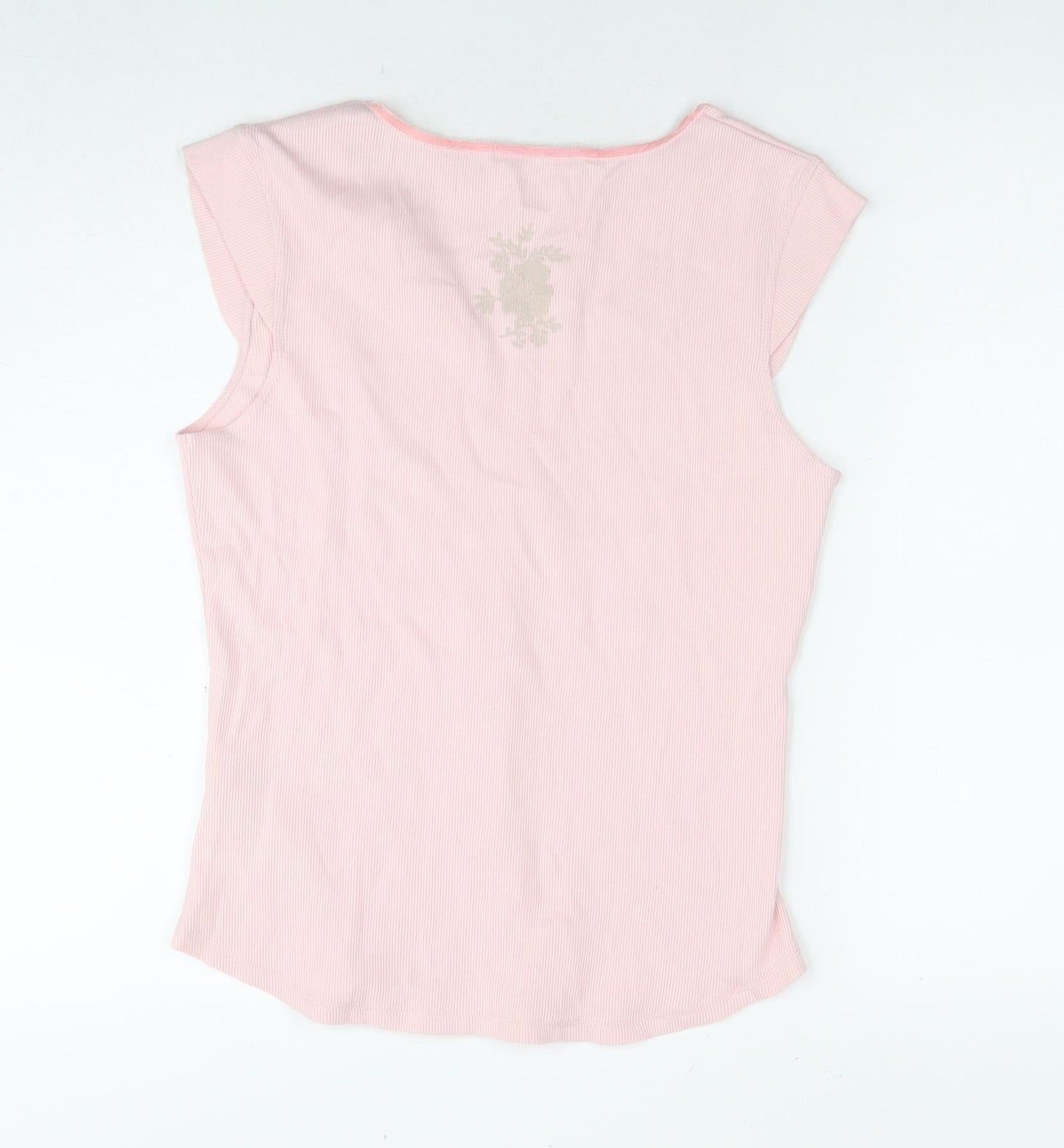 Womens UK Size 16 Marks and Spencer Pink Basic T-Shirt