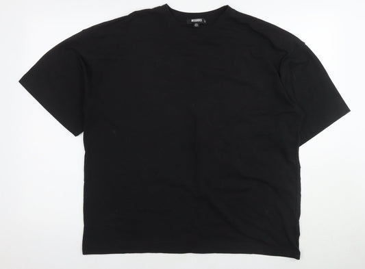 Womens UK Size 6 Missguided Black Basic T-Shirt