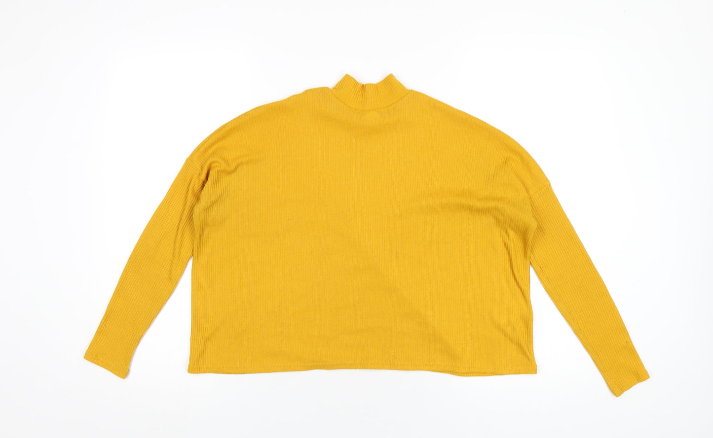 Womens UK Size XS H&M Yellow Basic T-Shirt