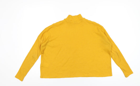 Womens UK Size XS H&M Yellow Basic T-Shirt